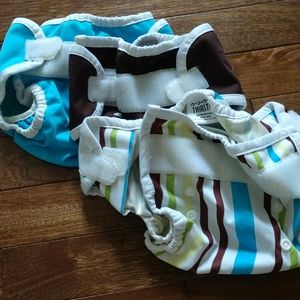 3 Thirsty's cloth diaper covers